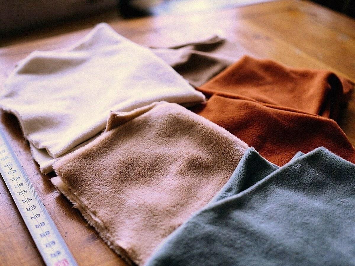 Fabric sample used in custom plush production
