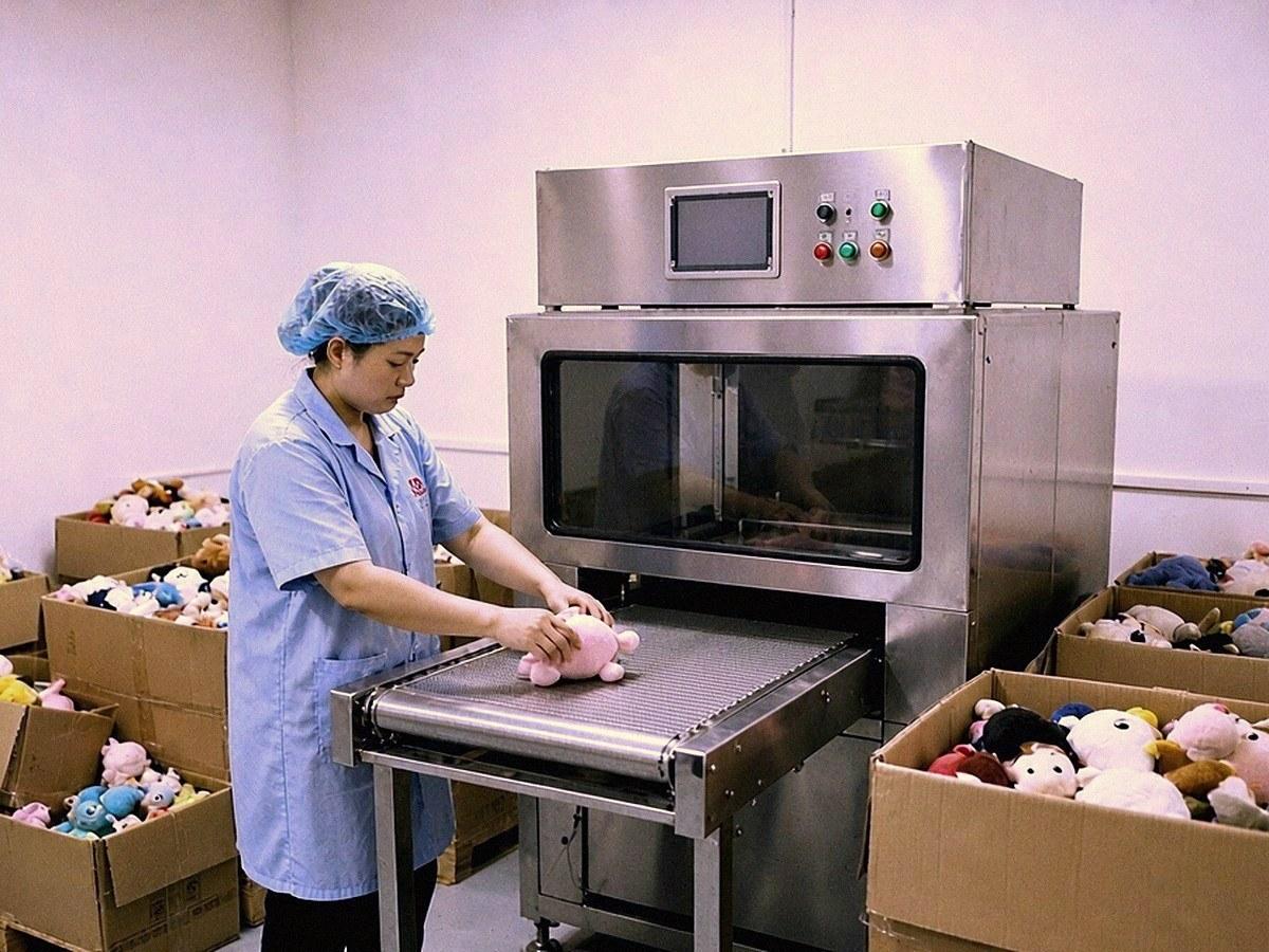 Metal detection at our plush manufacturing facility